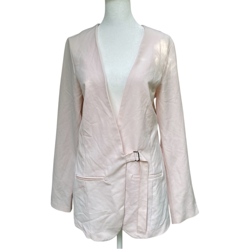 Charlotte Russe Light Pink Lightweight Long Blazer